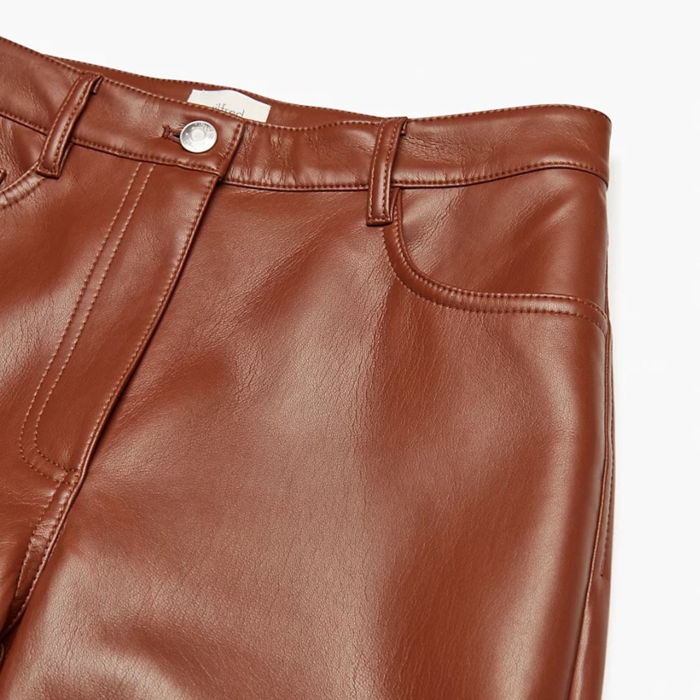Aritzia Melina Full Length in Cognac Size 4